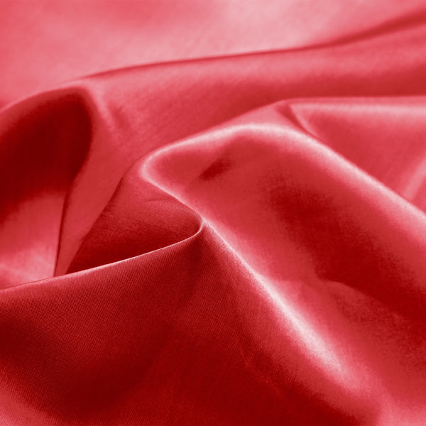 Luxury Satin Microfibre Duvet Cover Set Beauty Skin Care | Red | Single - 140cm (W) x 220cm (L) - The Bedding & Blankets Store