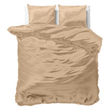 Luxury Satin Microfibre Duvet Cover Set Beauty Skin Care | Taupe | Single - 140cm (W) x 220cm (L) - The Bedding & Blankets Store