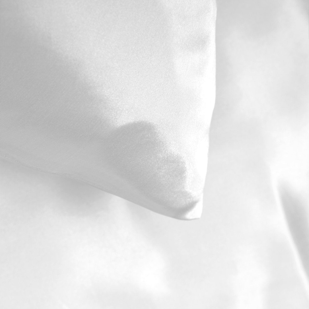 Luxury Satin Microfibre Duvet Cover Set Beauty Skin Care | White | Single - 140cm (W) x 220cm (L) - The Bedding & Blankets Store