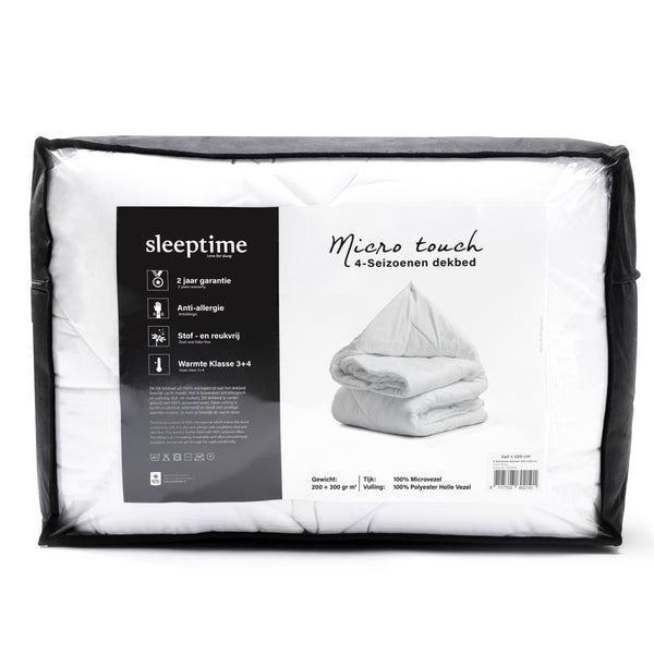 Micro Touch All - Season Duvet | White | Single - 140cm (W) x 200cm (L) - The Bedding & Blankets Store