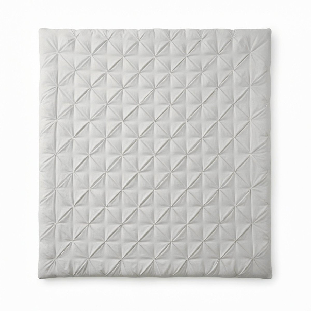 Microfibre Coverless Duvet Pintuck | Off White | Single - 140cm (W) x 200cm (L) - The Bedding & Blankets Store