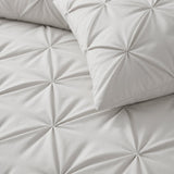 Microfibre Coverless Duvet Pintuck | Off White | Single - 140cm (W) x 200cm (L) - The Bedding & Blankets Store