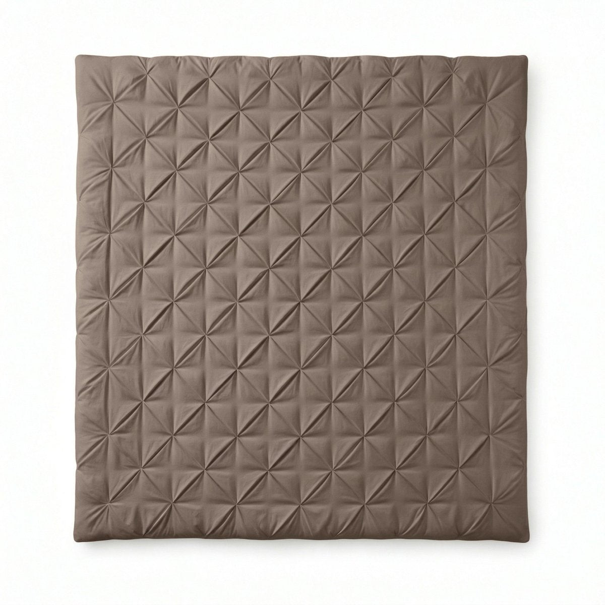 Microfibre Coverless Duvet Pintuck | Taupe | Single - 140cm (W) x 200cm (L) - The Bedding & Blankets Store