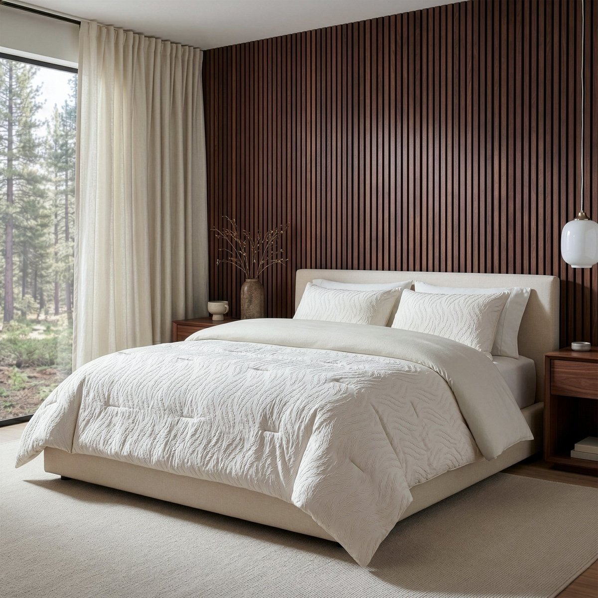 Microfibre Coverless Duvet Rafa | Beige | Single - 140cm (W) x 200cm (L) - The Bedding & Blankets Store