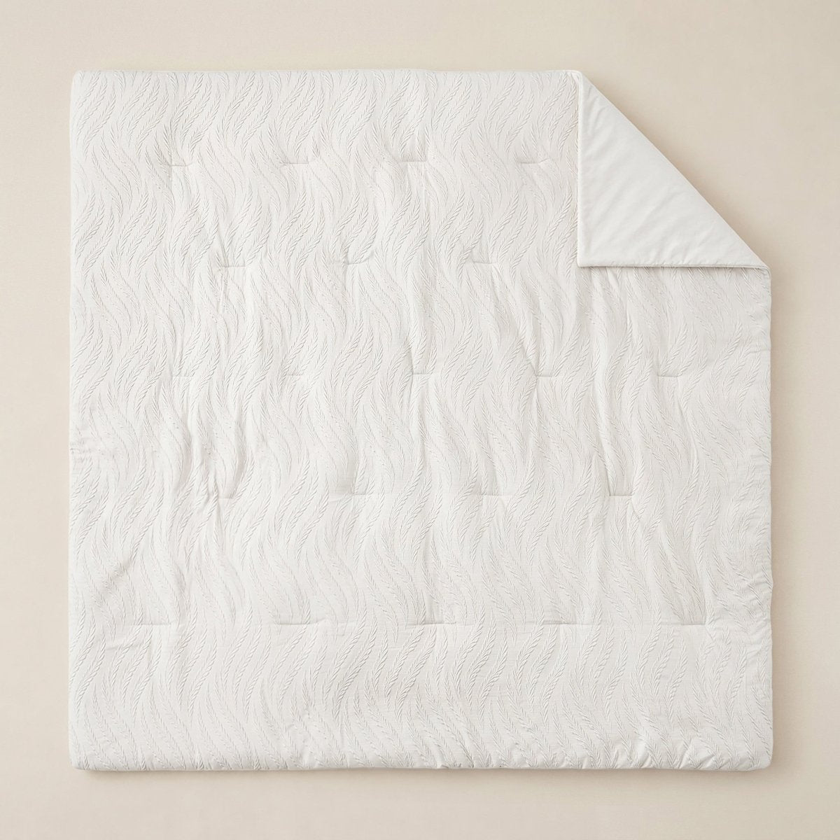 Microfibre Coverless Duvet Rafa | Beige | Single - 140cm (W) x 200cm (L) - The Bedding & Blankets Store