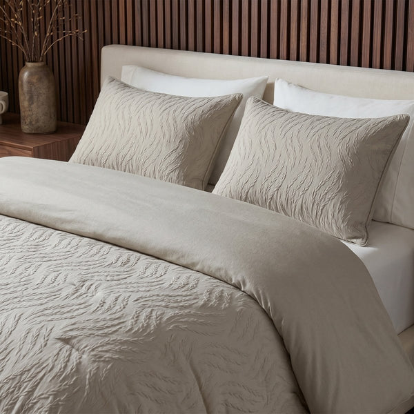 Microfibre Coverless Duvet Rafa | Taupe | Single - 140cm (W) x 200cm (L) - The Bedding & Blankets Store