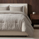 Microfibre Coverless Duvet Rafa | Taupe | Single - 140cm (W) x 200cm (L) - The Bedding & Blankets Store