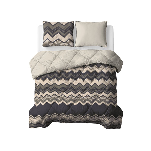 Microfibre Coverless Duvet Remon | Taupe | Single - 140cm (W) x 200cm (L) - The Bedding & Blankets Store