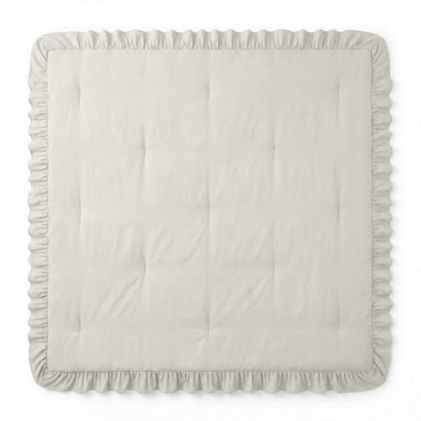Microfibre Coverless Duvet Ruffles | Off White | Single - 140cm (W) x 200cm (L) - The Bedding & Blankets Store