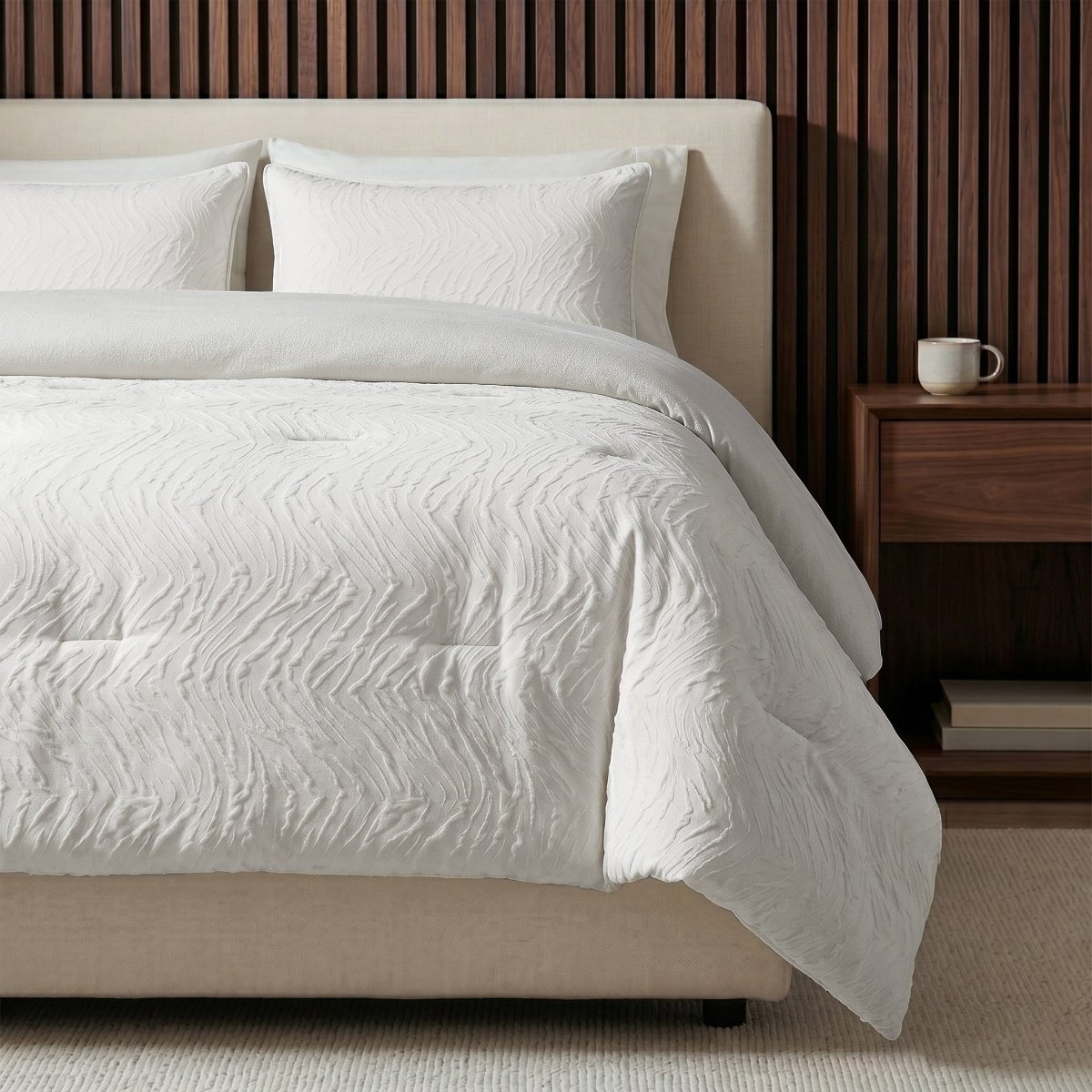 Microfibre Coverless Duvet Salva | Beige | Single - 140cm (W) x 200cm (L) - The Bedding & Blankets Store