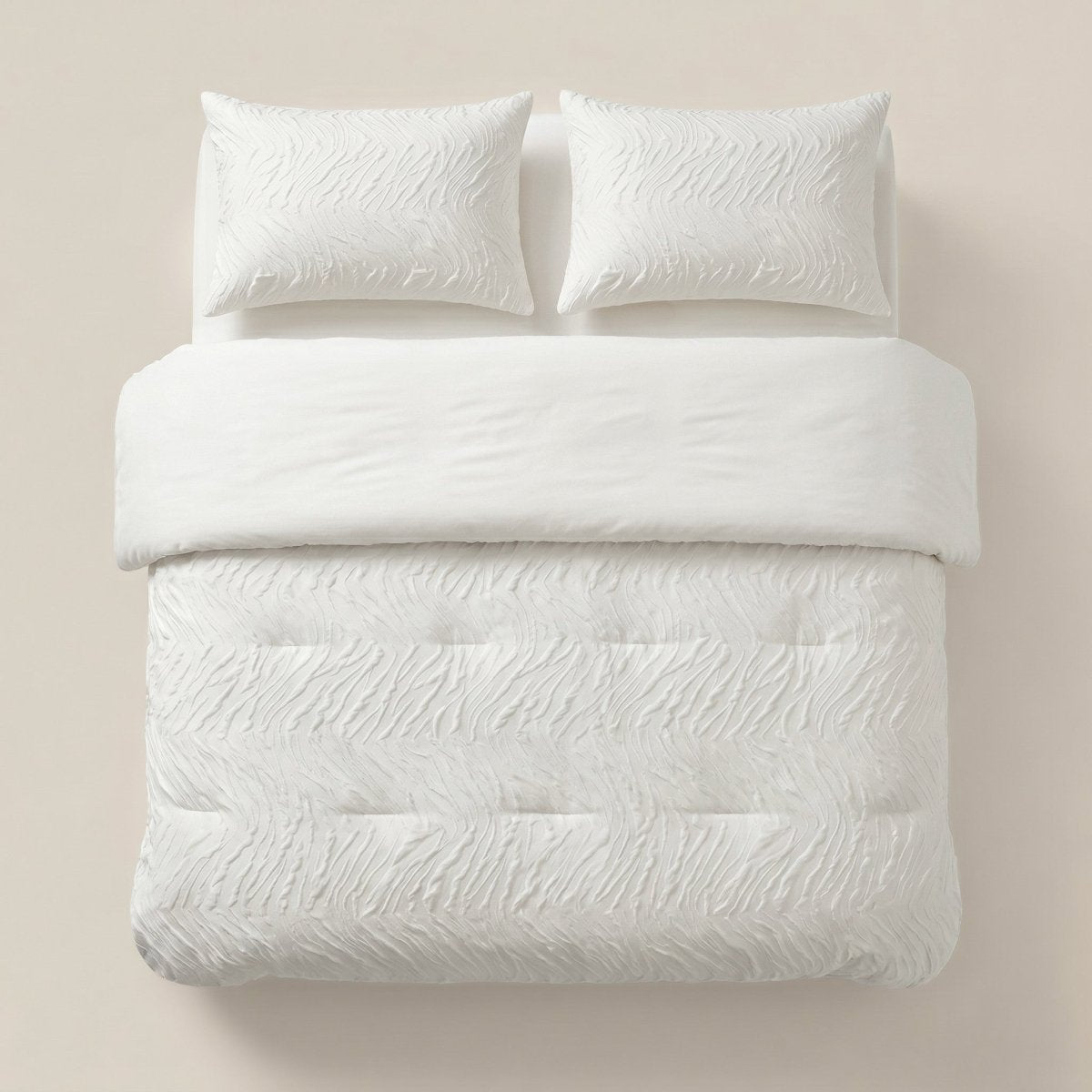 Microfibre Coverless Duvet Salva | Beige | Single - 140cm (W) x 200cm (L) - The Bedding & Blankets Store