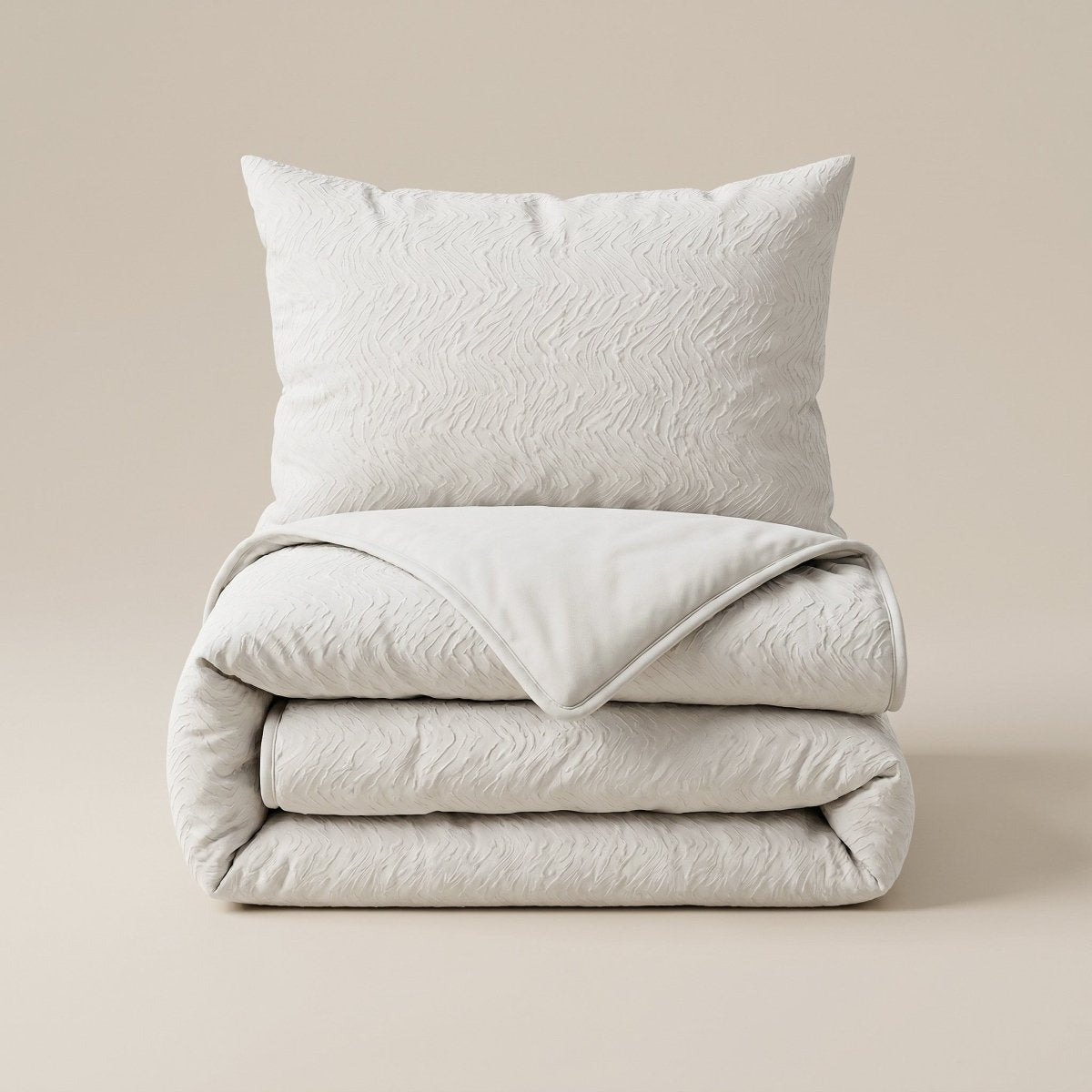 Microfibre Coverless Duvet Salva | Beige | Single - 140cm (W) x 200cm (L) - The Bedding & Blankets Store