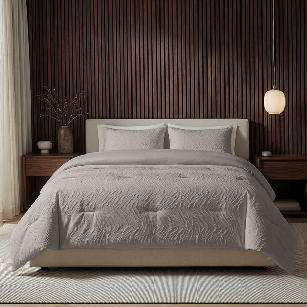 Microfibre Coverless Duvet Salva | Taupe | Single - 140cm (W) x 200cm (L) - The Bedding & Blankets Store