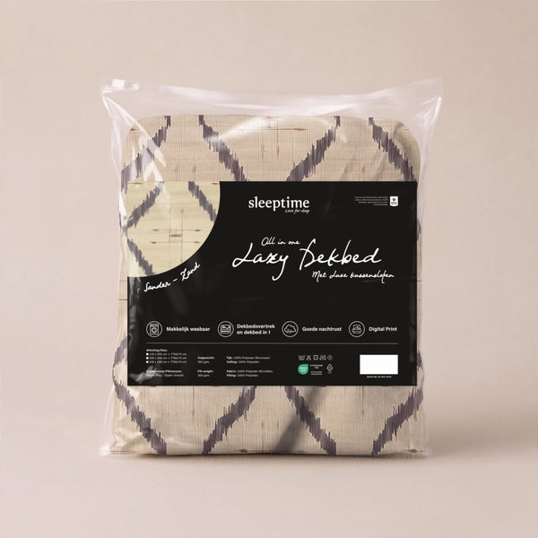 Microfibre Coverless Duvet Sander | Sand | Single - 140cm (W) x 200cm (L) - The Bedding & Blankets Store