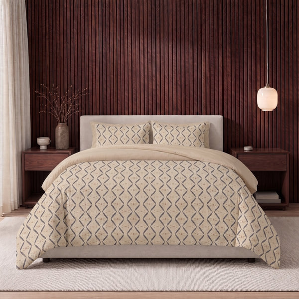 Microfibre Coverless Duvet Sander | Sand | Single - 140cm (W) x 200cm (L) - The Bedding & Blankets Store