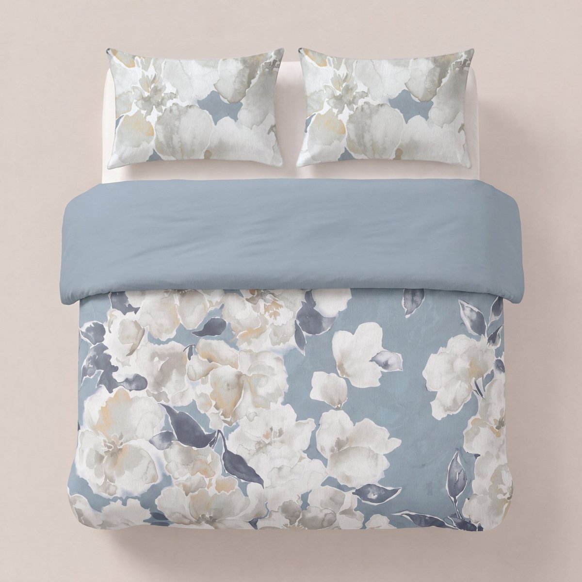 Microfibre Coverless Duvet Stephanie | Blue | Single - 140cm (W) x 200cm (L) - The Bedding & Blankets Store