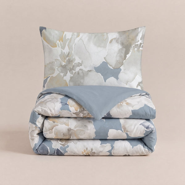 Microfibre Coverless Duvet Stephanie | Blue | Single - 140cm (W) x 200cm (L) - The Bedding & Blankets Store