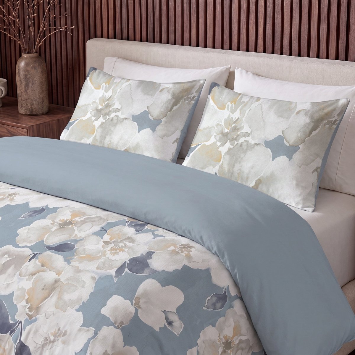 Microfibre Coverless Duvet Stephanie | Blue | Single - 140cm (W) x 200cm (L) - The Bedding & Blankets Store