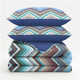 Microfibre Coverless Duvet Tilly | Blue | Single - 140cm (W) x 200cm (L) - The Bedding & Blankets Store