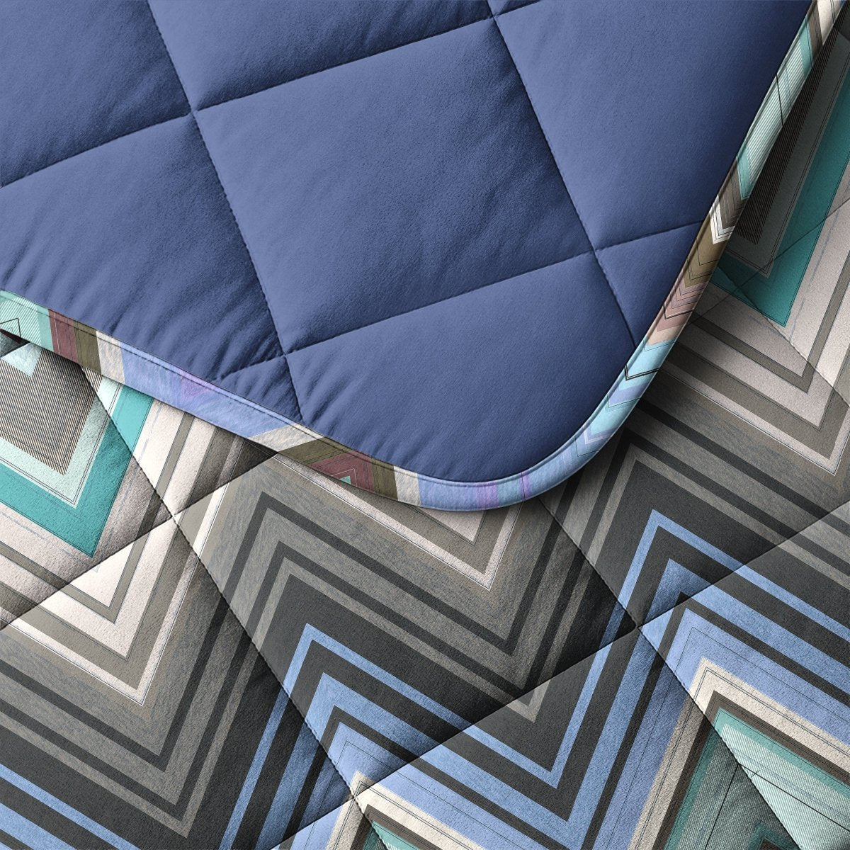 Microfibre Coverless Duvet Tilly | Blue | Single - 140cm (W) x 200cm (L) - The Bedding & Blankets Store
