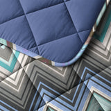 Microfibre Coverless Duvet Tilly | Blue | Single - 140cm (W) x 200cm (L) - The Bedding & Blankets Store