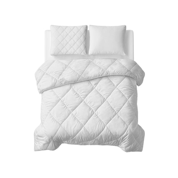 Microfibre Coverless Duvet Uni | Beige | Single - 140cm (W) x 200cm (L) - The Bedding & Blankets Store