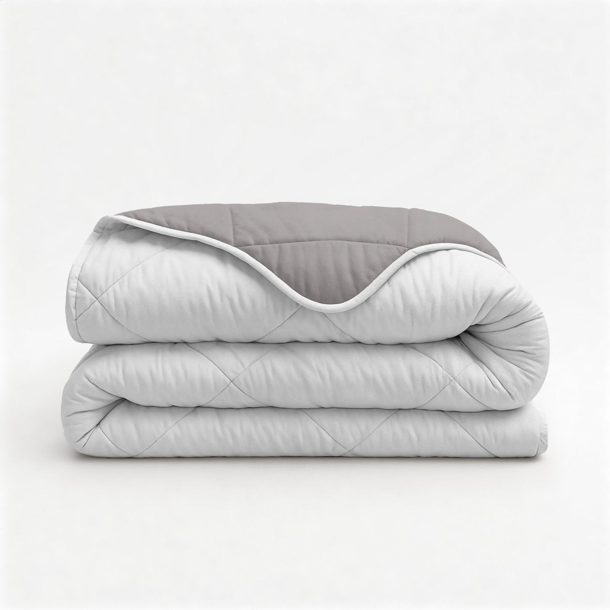 Microfibre Coverless Duvet Uni | Beige/Taupe Grey | Single - 140cm (W) x 200cm (L) - The Bedding & Blankets Store