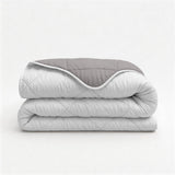 Microfibre Coverless Duvet Uni | Beige/Taupe Grey | Single - 140cm (W) x 200cm (L) - The Bedding & Blankets Store