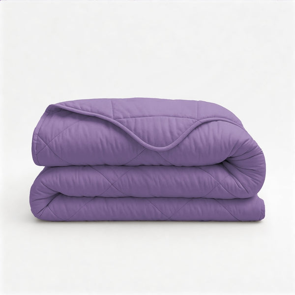 Microfibre Coverless Duvet Uni | Lavender | Single - 140cm (W) x 200cm (L) - The Bedding & Blankets Store