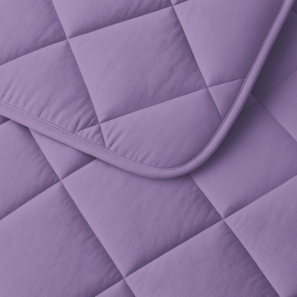 Microfibre Coverless Duvet Uni | Lavender | Single - 140cm (W) x 200cm (L) - The Bedding & Blankets Store