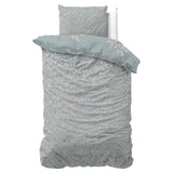 Microfibre Duvet Cover Set Belia | Blue | Double - 200cm (W) x 200/220cm (L) - The Bedding & Blankets Store