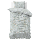 Microfibre Duvet Cover Set Blossom | Blue | Double - 200cm (W) x 220cm (L) - The Bedding & Blankets Store