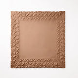 Microfibre Duvet Cover Set Border Pintuck | Mocha Moose | King Long - 240cm (W) x 220cm (L) - The Bedding & Blankets Store
