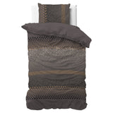 Microfibre Duvet Cover Set Brownie Leopard | Brown | Double - 200cm (W) x 200/220cm (L) - The Bedding & Blankets Store