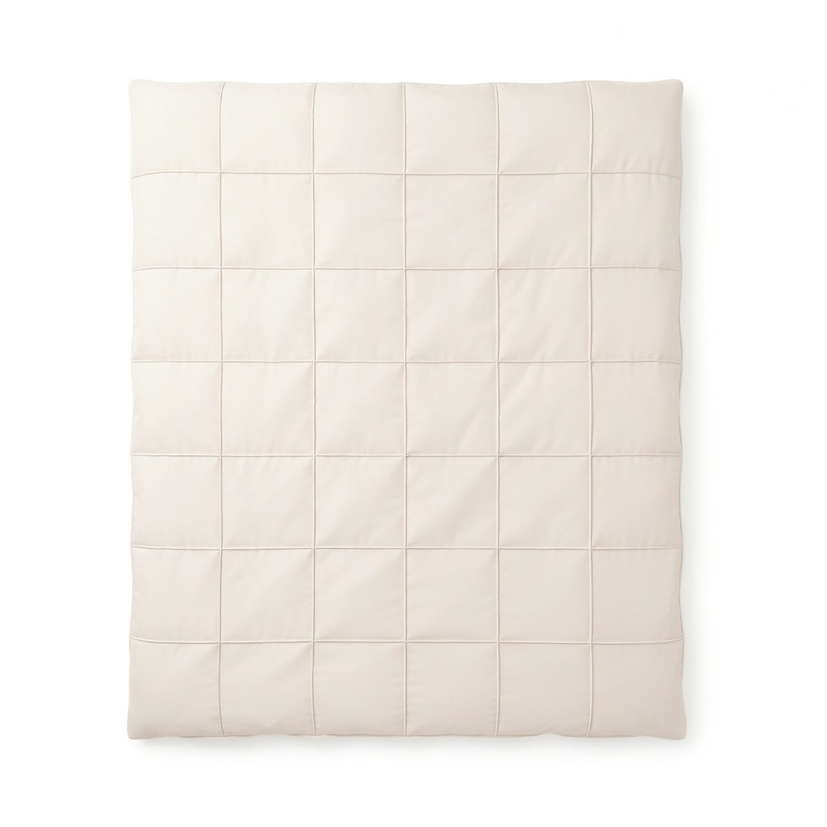 Microfibre Duvet Cover Set Check Pintuck | Beige | King Long - 240cm (W) x 220cm (L) - The Bedding & Blankets Store