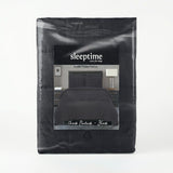 Microfibre Duvet Cover Set Check Pintuck | Black | King Long - 240cm (W) x 220cm (L) - The Bedding & Blankets Store