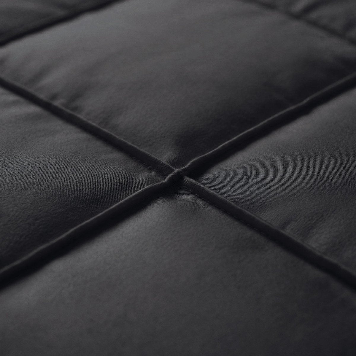 Microfibre Duvet Cover Set Check Pintuck | Black | King Long - 240cm (W) x 220cm (L) - The Bedding & Blankets Store