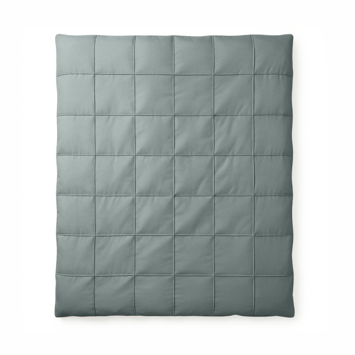 Microfibre Duvet Cover Set Check Pintuck | Green | King Long - 240cm (W) x 220cm (L) - The Bedding & Blankets Store
