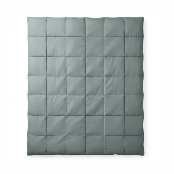 Microfibre Duvet Cover Set Check Pintuck | Green | King Long - 240cm (W) x 220cm (L) - The Bedding & Blankets Store