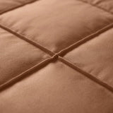 Microfibre Duvet Cover Set Check Pintuck | Mocha Moose | King Long - 240cm (W) x 220cm (L) - The Bedding & Blankets Store