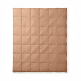 Microfibre Duvet Cover Set Check Pintuck | Mocha Moose | King Long - 240cm (W) x 220cm (L) - The Bedding & Blankets Store
