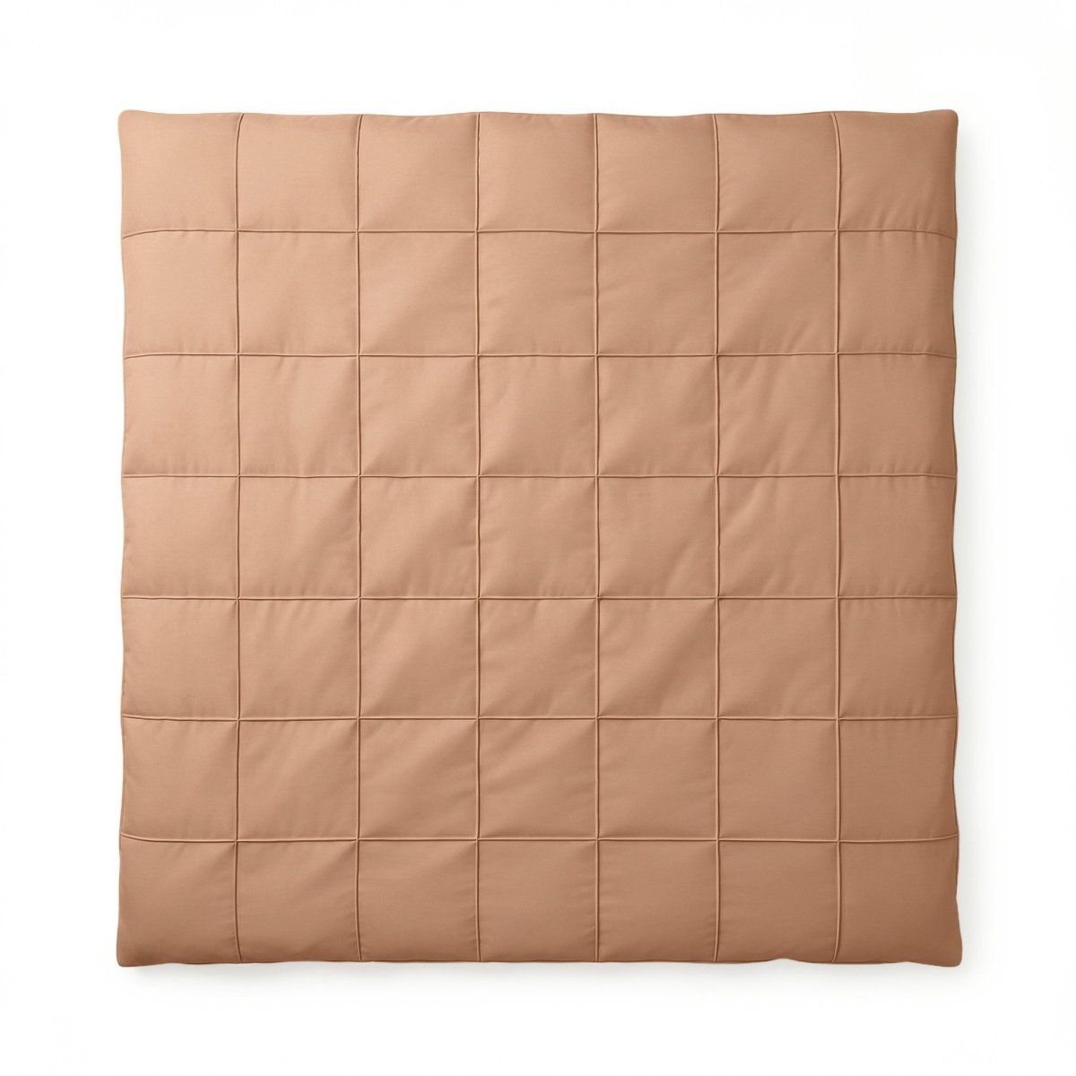 Microfibre Duvet Cover Set Check Pintuck | Mocha Moose | King Long - 240cm (W) x 220cm (L) - The Bedding & Blankets Store