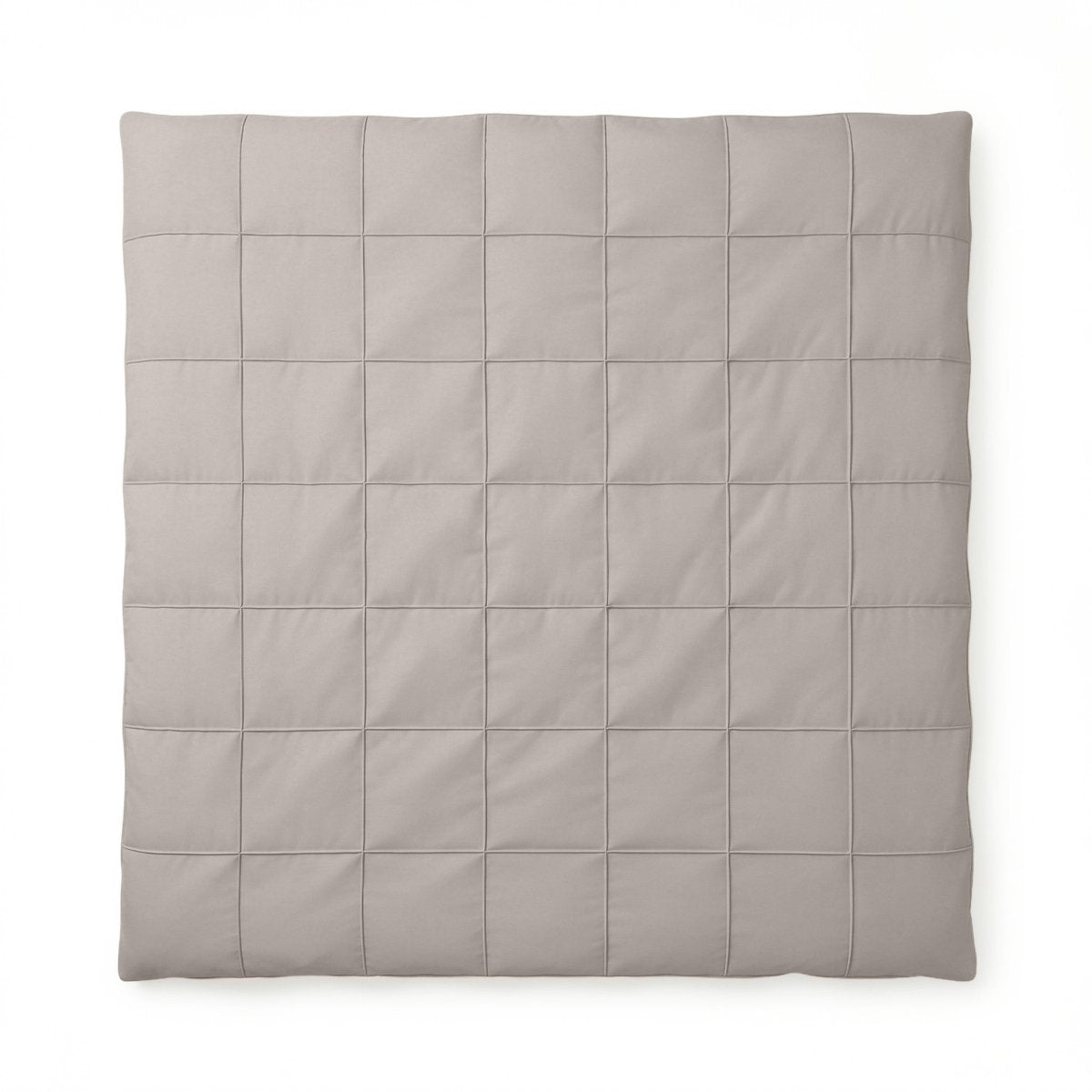Microfibre Duvet Cover Set Check Pintuck | Taupe/Grey | King Long - 240cm (W) x 220cm (L) - The Bedding & Blankets Store