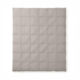 Microfibre Duvet Cover Set Check Pintuck | Taupe/Grey | King Long - 240cm (W) x 220cm (L) - The Bedding & Blankets Store