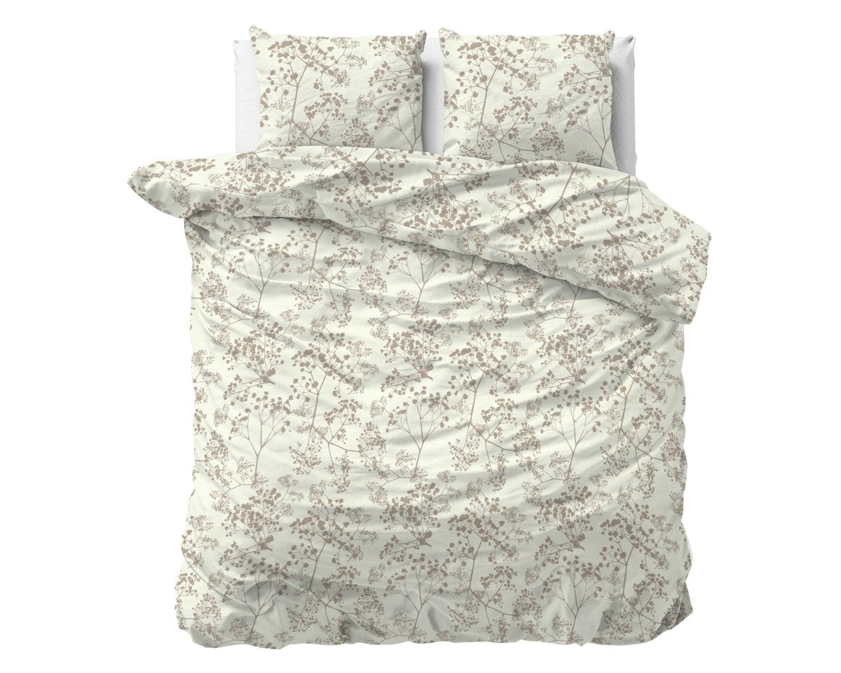 Microfibre Duvet Cover Set Firdo | Green | Double - 200cm (W) x 200/220cm (L) - The Bedding & Blankets Store