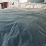 Microfibre Duvet Cover Set Gradient Trend | Blue | King Long - 240cm (W) x 220cm (L) - The Bedding & Blankets Store