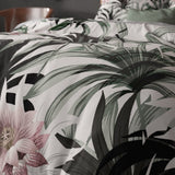 Microfibre Duvet Cover Set Suzette | White | King Long - 240cm (W) x 220cm (L) - The Bedding & Blankets Store