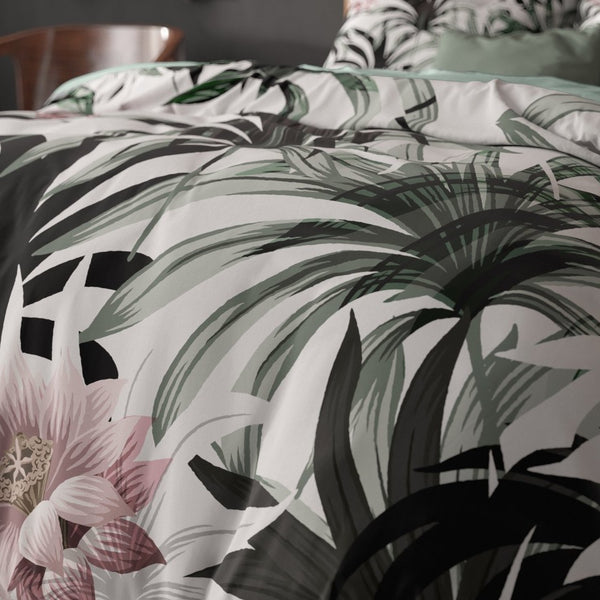Microfibre Duvet Cover Set Suzette | White | King Long - 240cm (W) x 220cm (L) - The Bedding & Blankets Store