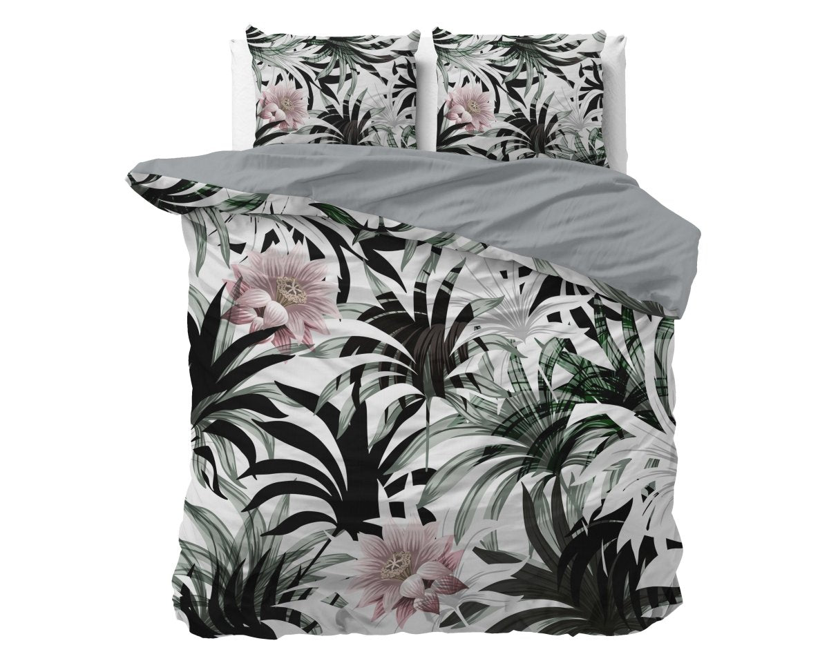 Microfibre Duvet Cover Set Suzette | White | King Long - 240cm (W) x 220cm (L) - The Bedding & Blankets Store