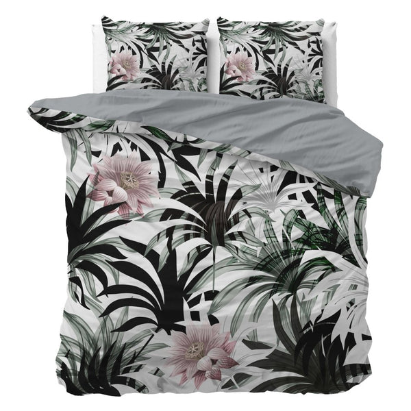 Microfibre Duvet Cover Set Suzette | White | King Long - 240cm (W) x 220cm (L) - The Bedding & Blankets Store